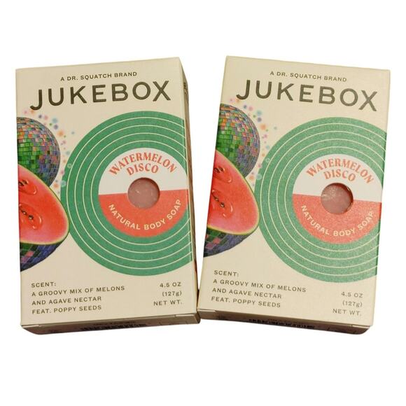 Dr. squatch Jukebox natural body soap Watermelon Disco - Picture 1 of 3